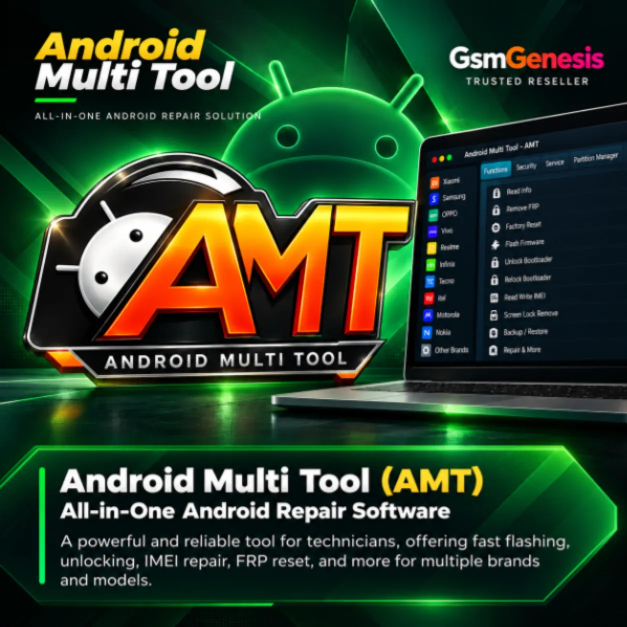 Android Multi Tool (AMT) - 1 Year Activation