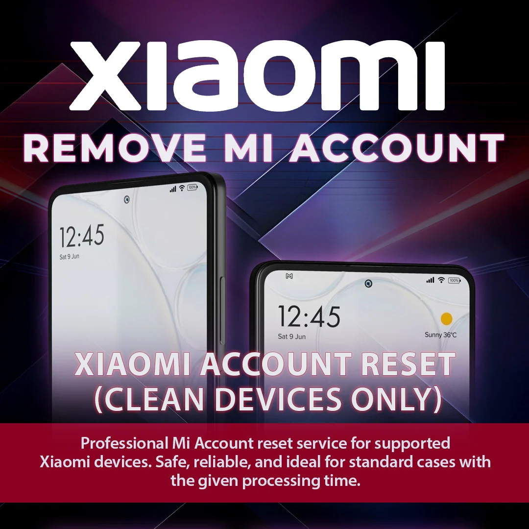 Xiaomi Account Remove Service All Devices [Only Europe] [Fast Service]