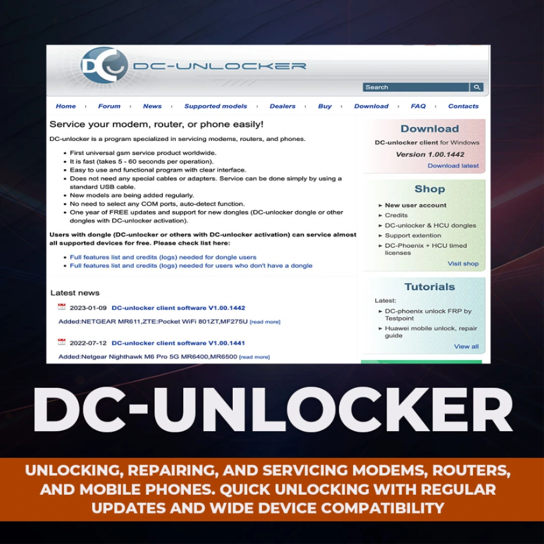 DC Unlocker Activation 1 Year Support